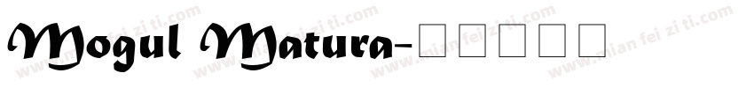 Mogul Matura字体转换